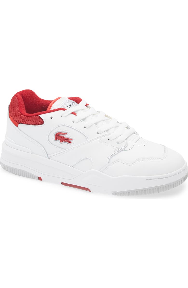 Lacoste Lineshot 124 Sneaker, Main, color, White/ Red