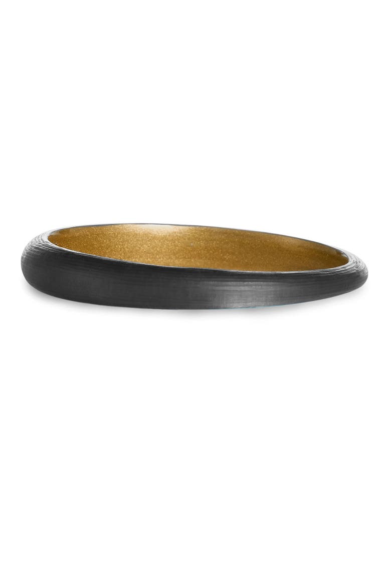 'Lucite®' Skinny Tapered Bangle, Main, color, BLACK
