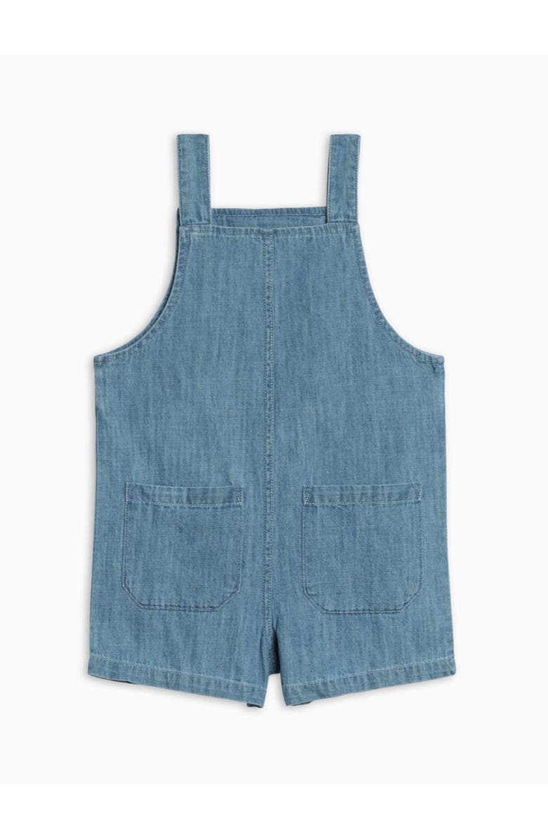 KENDI by Colored Organics Organic Zack Chambray Overall Short, Alternate, color, Chambray