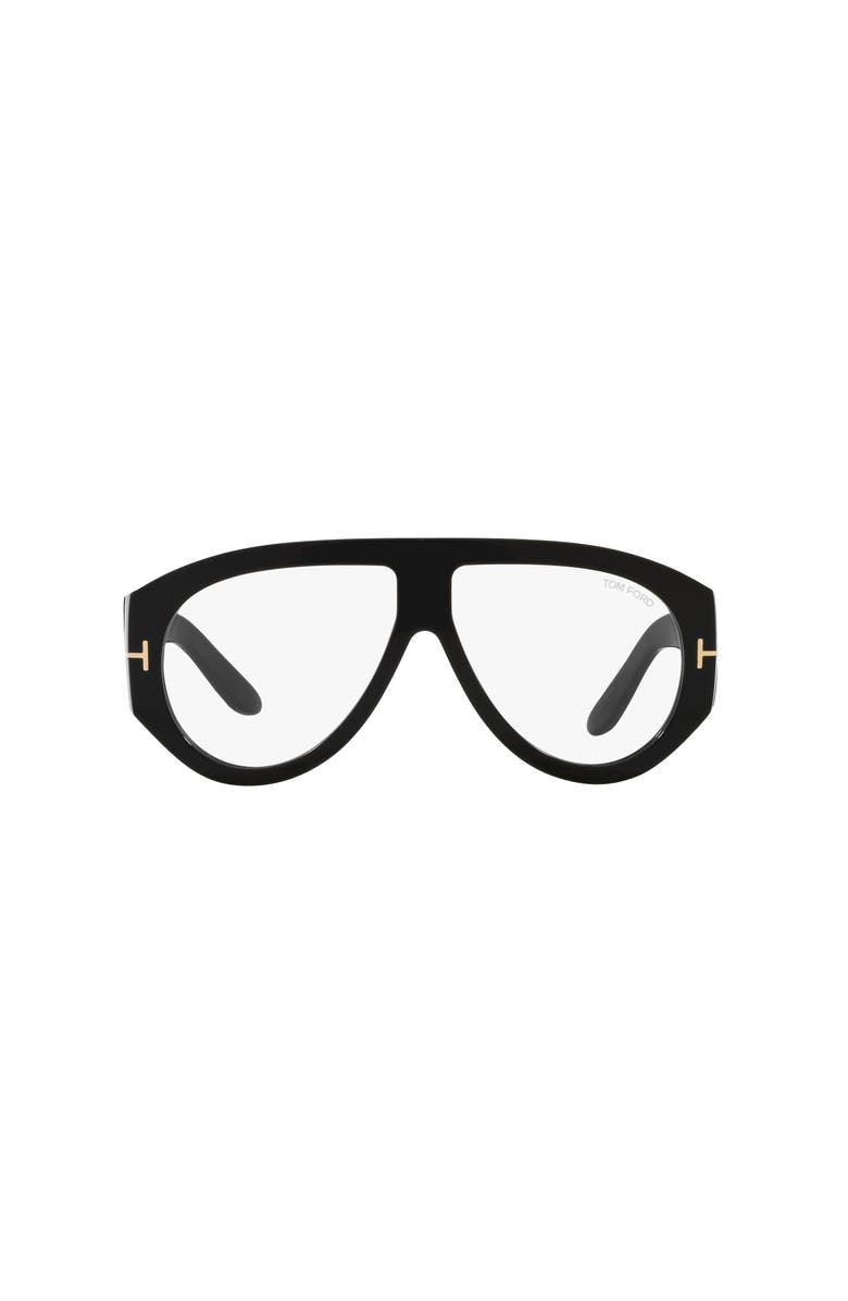 TOM FORD 60mm Pilot optical glasses, Alternate, color, Black