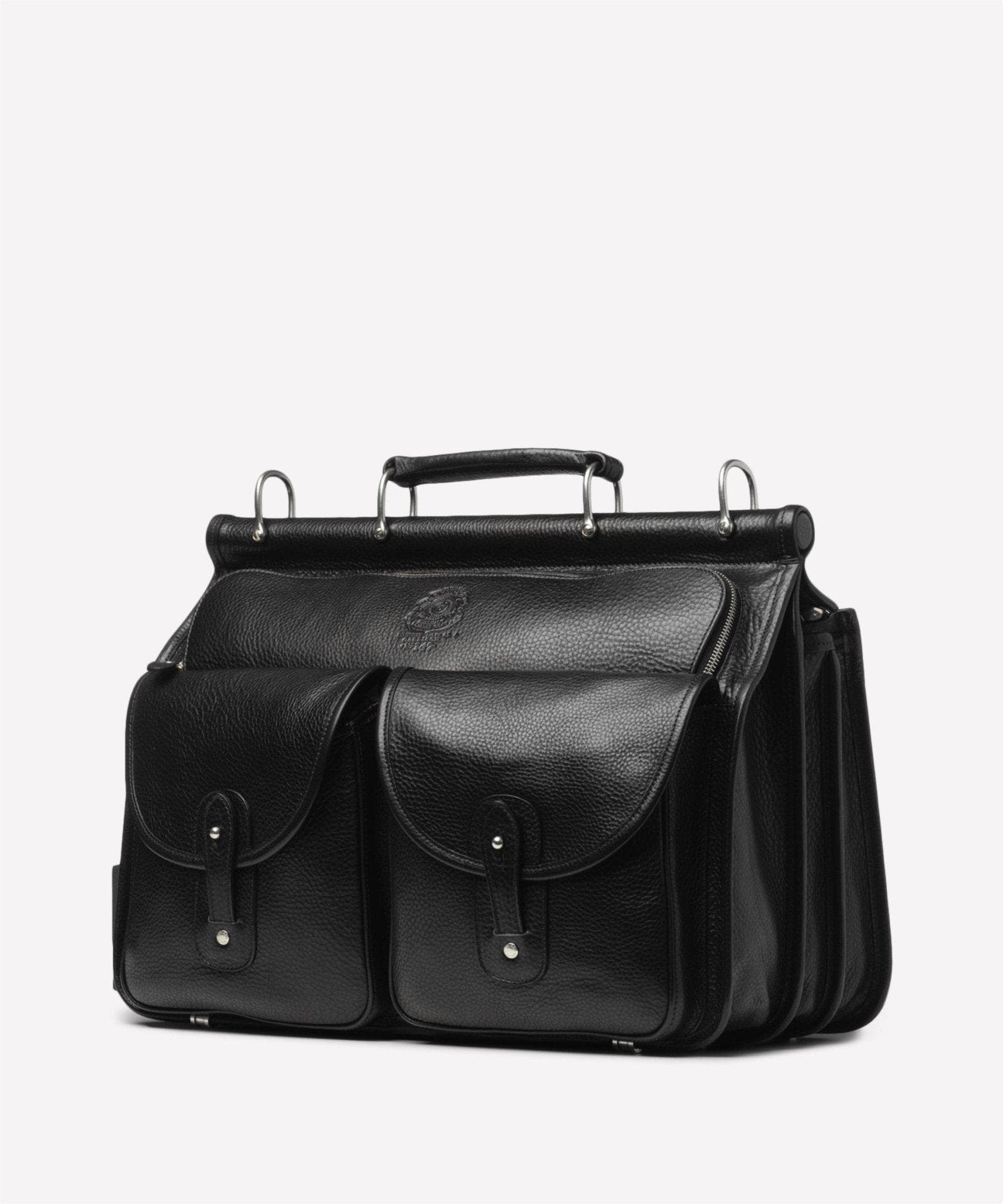 Ghurka Garrison No. 147, Alternate, color, Vintage Black Leather