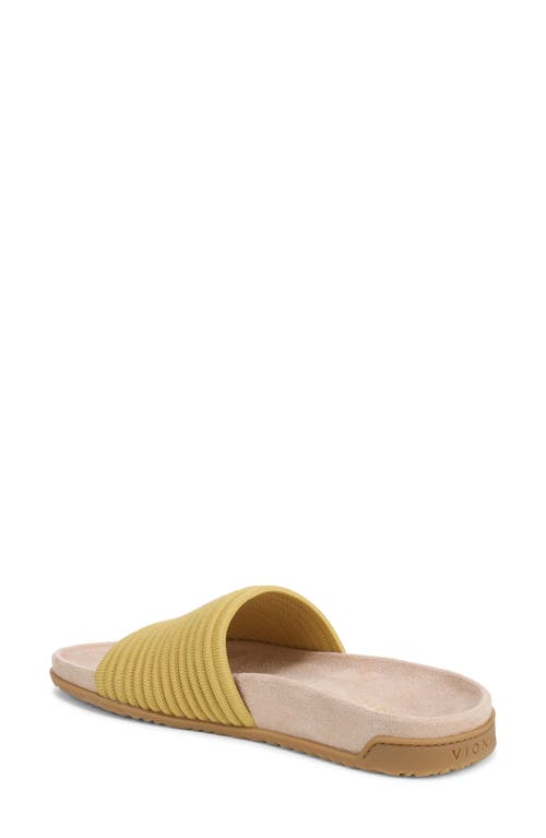 Vionic Evie Slide Sandal In Yellow