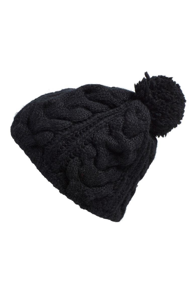 'Soho' Beanie, Main, color, BLACK