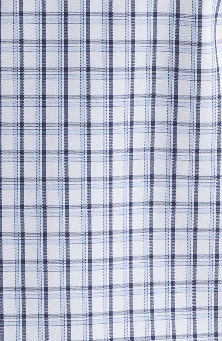 BOSS Hank Kent Slim Fit Performance Stretch Dress Shirt, Alternate, color, Dk Bu