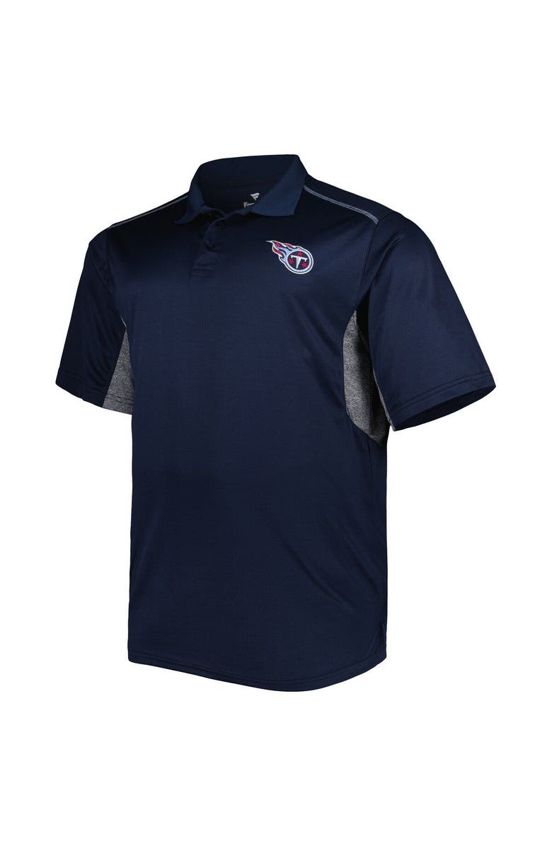 PROFILE Men's Navy Tennessee Titans Big & Tall Team Color Polo, Alternate, color, Navy