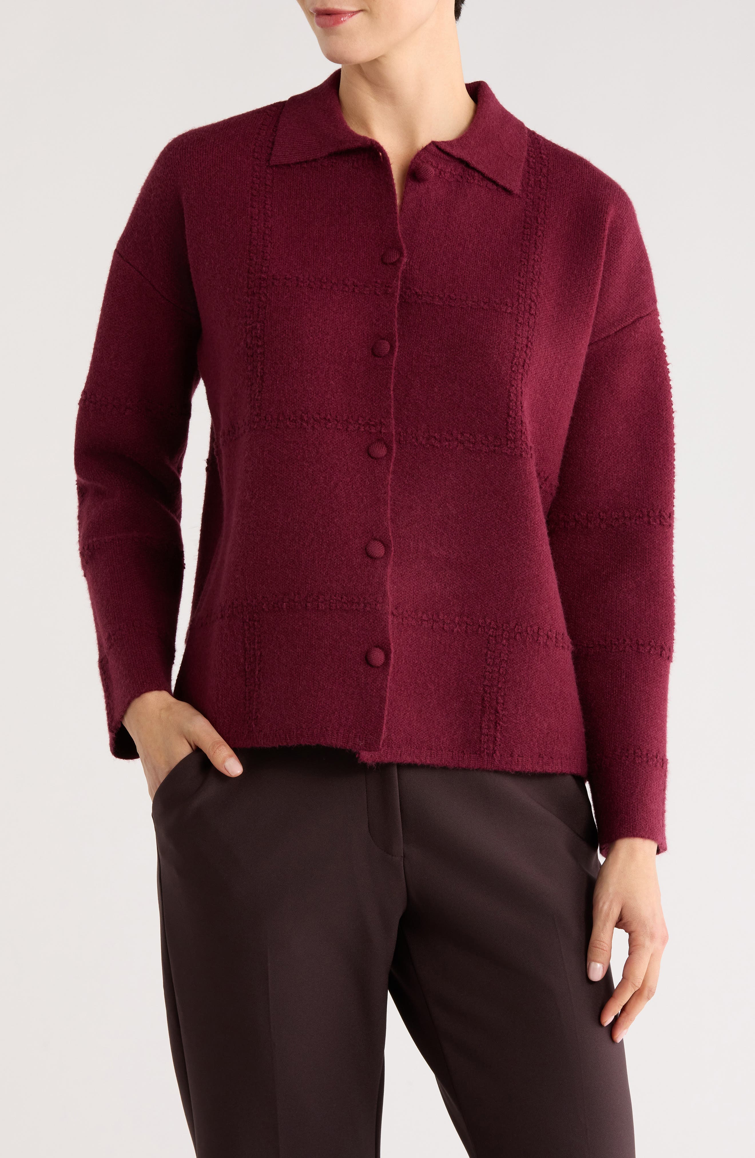 CYRUS Textured Sweater Jacket