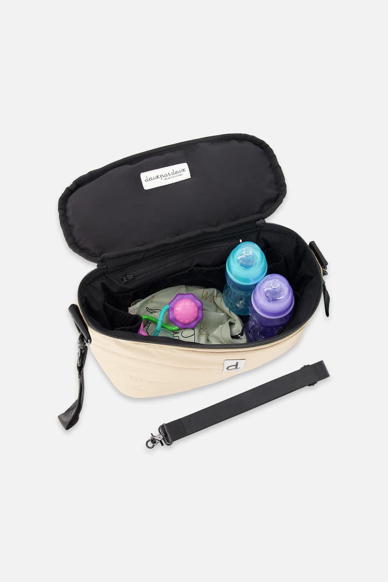 Water-Repellent 6-Pocket Stroller Strap Mini Diaper Bag, Alternate, color, Taupe