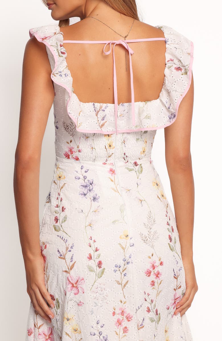 Petal & Pup Lucille Floral Print Midi Dress, Alternate, color, 