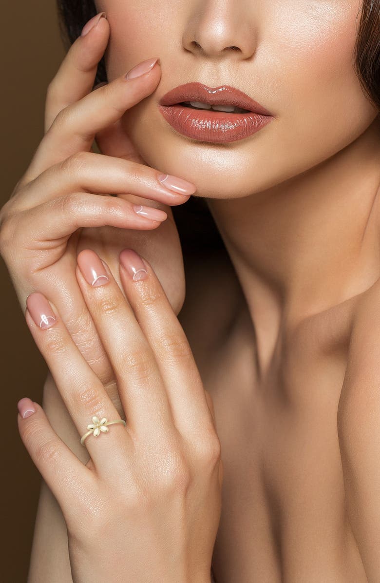 Ember Fine Jewelry Flower Ring, Alternate, color, Gold