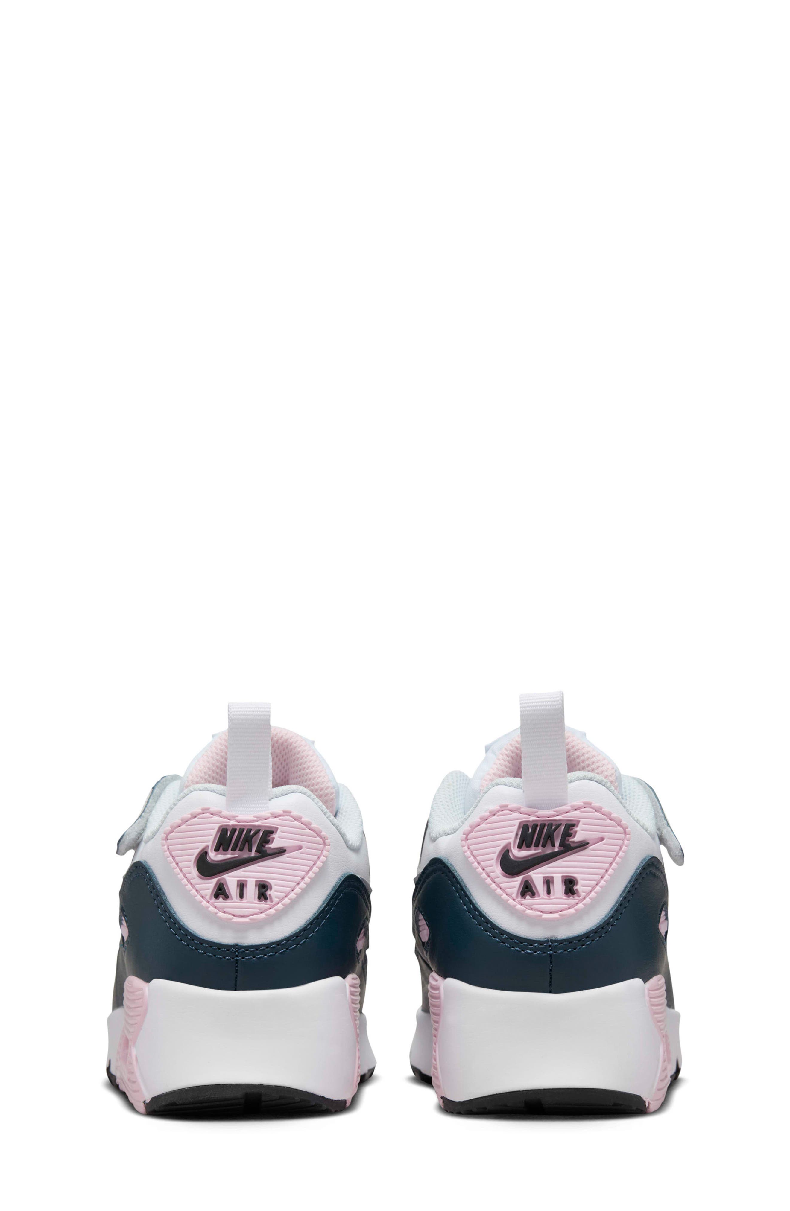 Air Max 90 Easy-On Sneaker, Alternate, color, WHITE/ PINK/ NAVY/ GREY