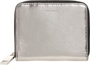 AllSaints Lena Hex Leather Zip Wallet