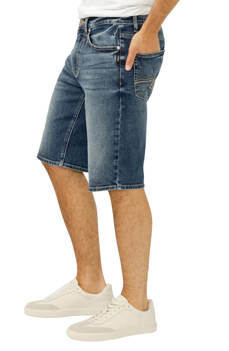 Silver Jeans Co. Gordie Relaxed Fit Denim Shorts, Alternate, color, 