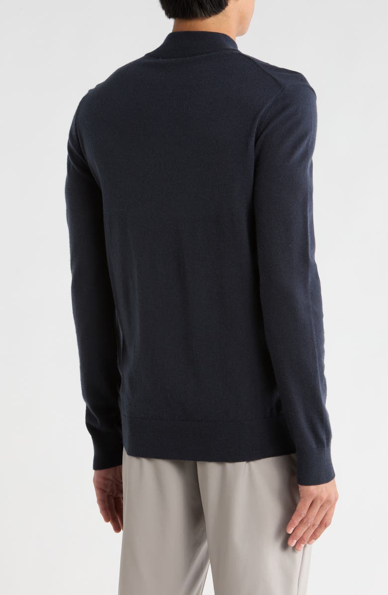 Robert Barakett Daniel Half Zip Pullover Sweater, Alternate, color, Dark Navy