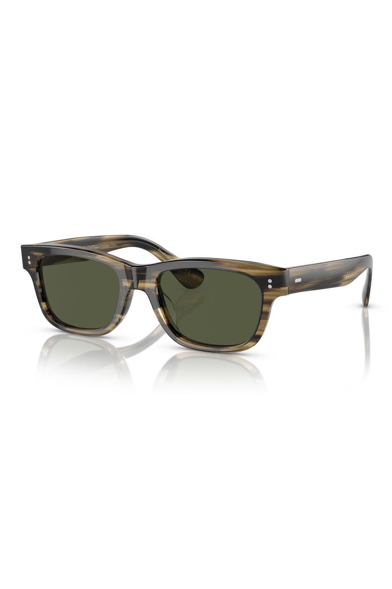 Rosson Sun 53mm Square Sunglasses, Alternate, color, OLIVE
