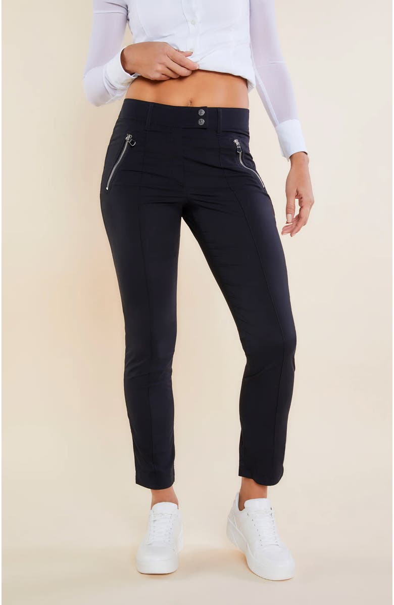 Anatomie The Peggy Zippered Pant, Alternate, color, Black