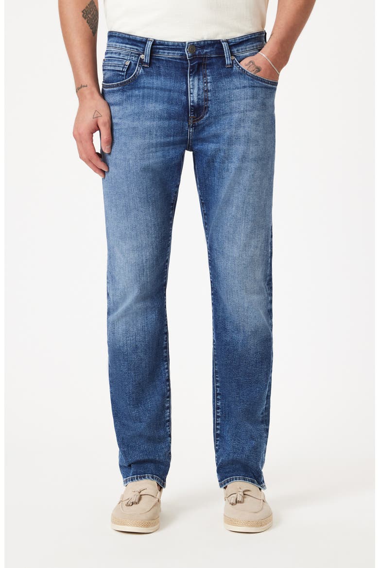 Marcus Slim Straight Leg Jeans, Main, color, MID USED AUSTIN