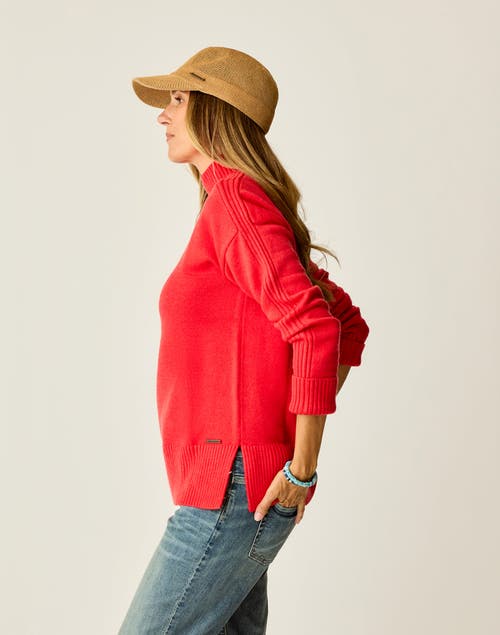 Carve Designs Woodward Sweater In Red