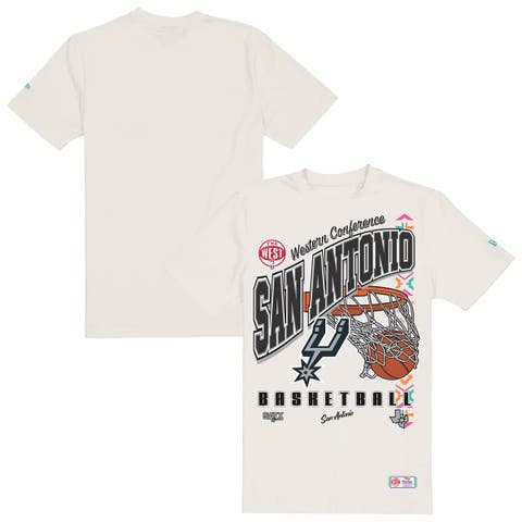 Men's New Era  Cream San Antonio Spurs Oversized City Edition Remix Vintage T-Shirt