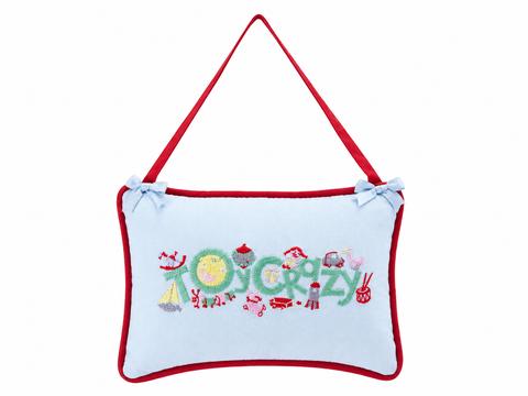 Toy Embroidered Mini Hanging Door Pillow 5" x 8"