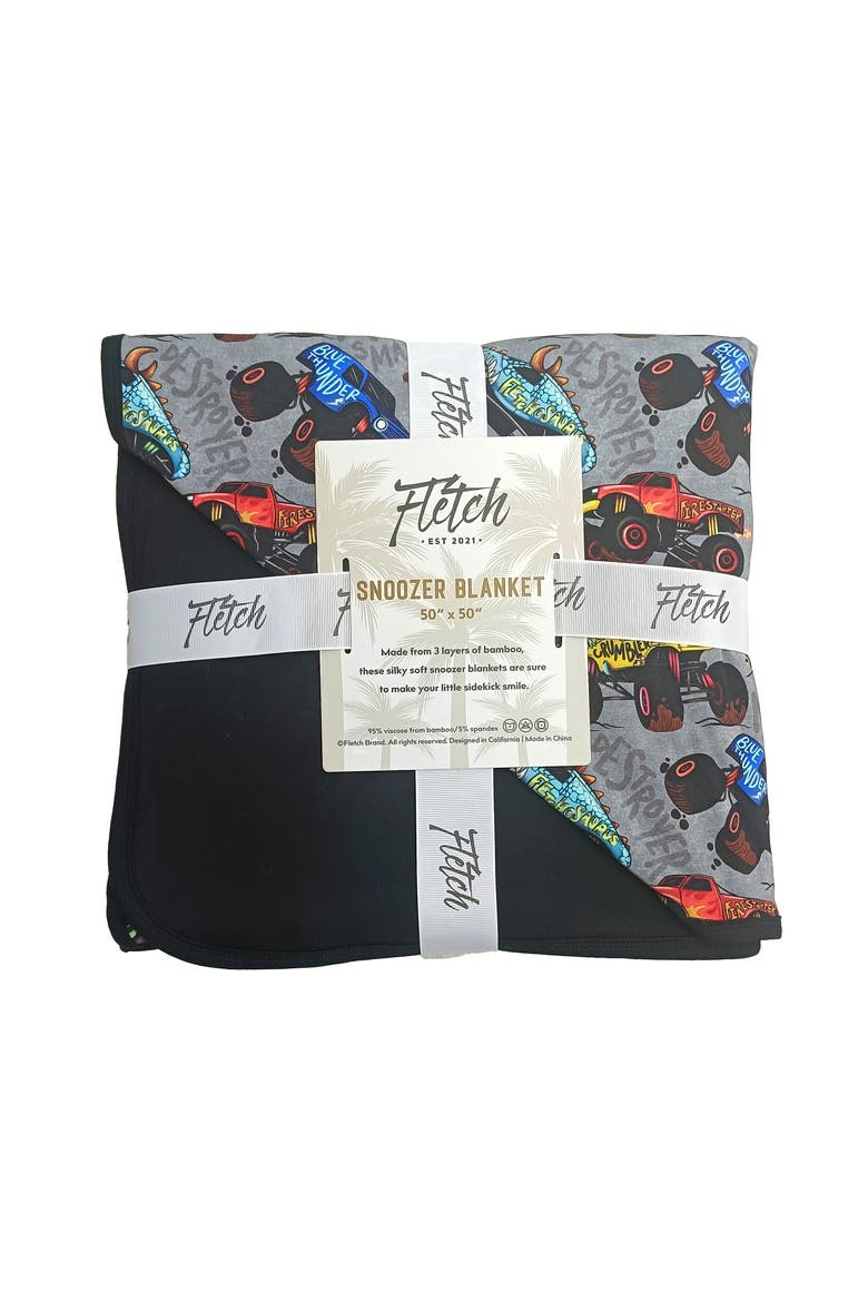 Monster Jammies Blanket, Alternate, color, Gray