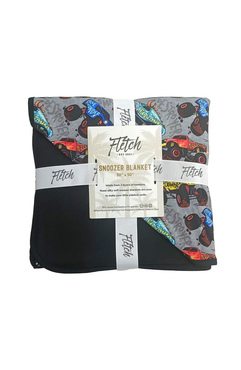 Fletch Monster Jammies Blanket, Alternate, color, Gray