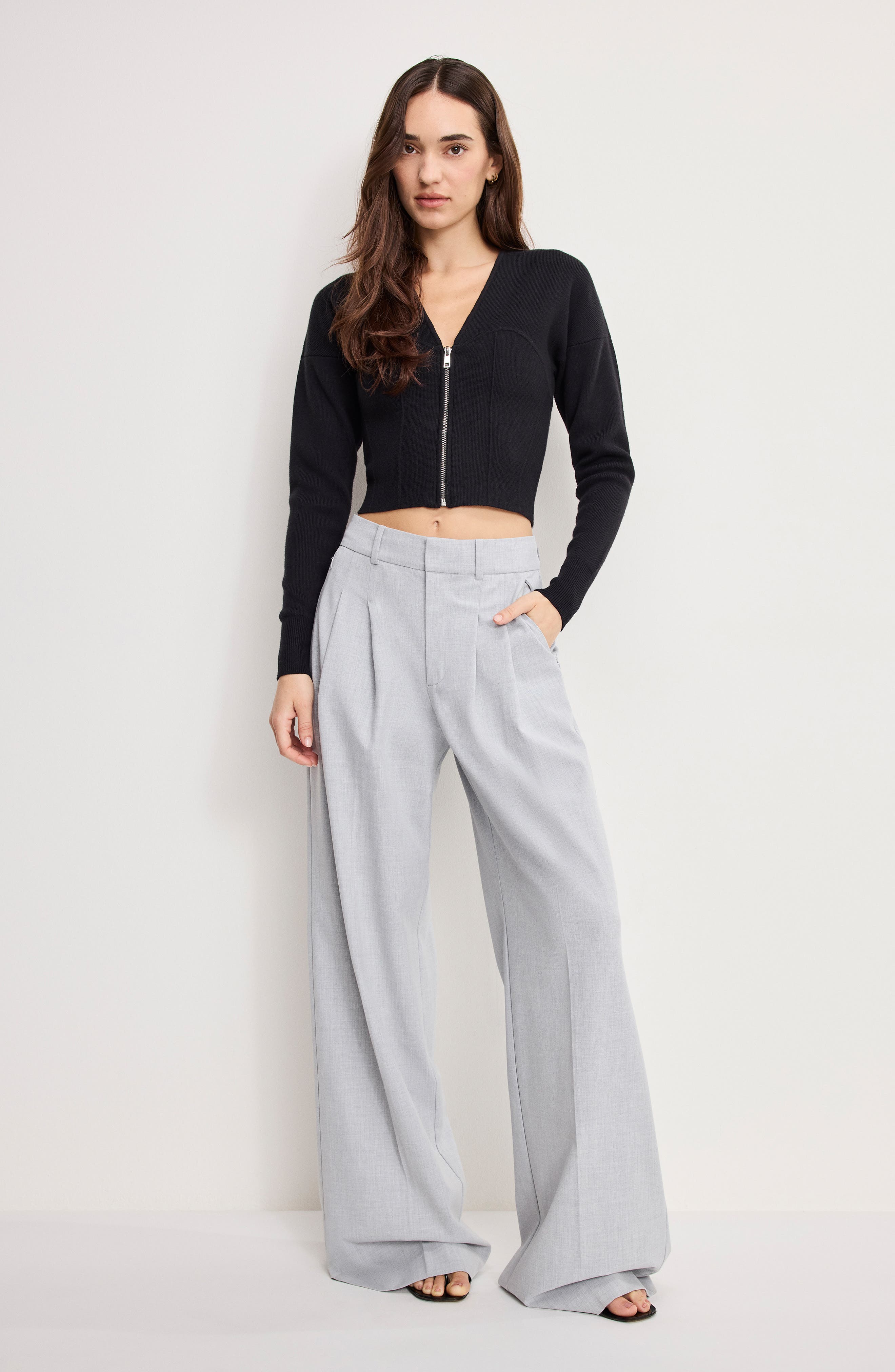 Essential Wide Leg Suiting Pants (Women) | Nordstromrack