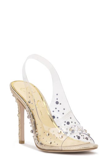 Jessica Simpson Jaisey Slingback Sandal In Transparent