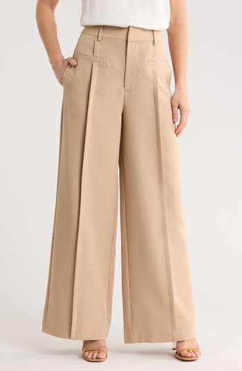 By Design Marcia Wide Leg Pants In Neutral