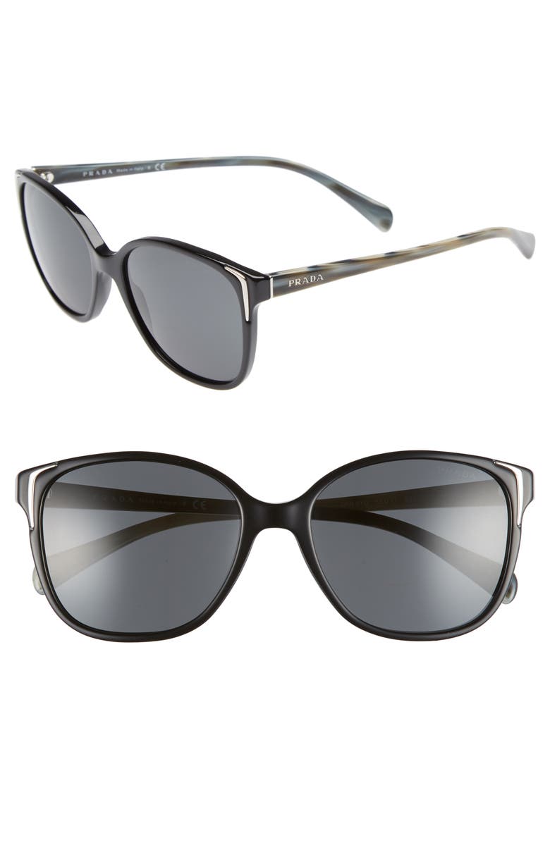 Prada 55mm Cat Eye Sunglasses, Main, color,