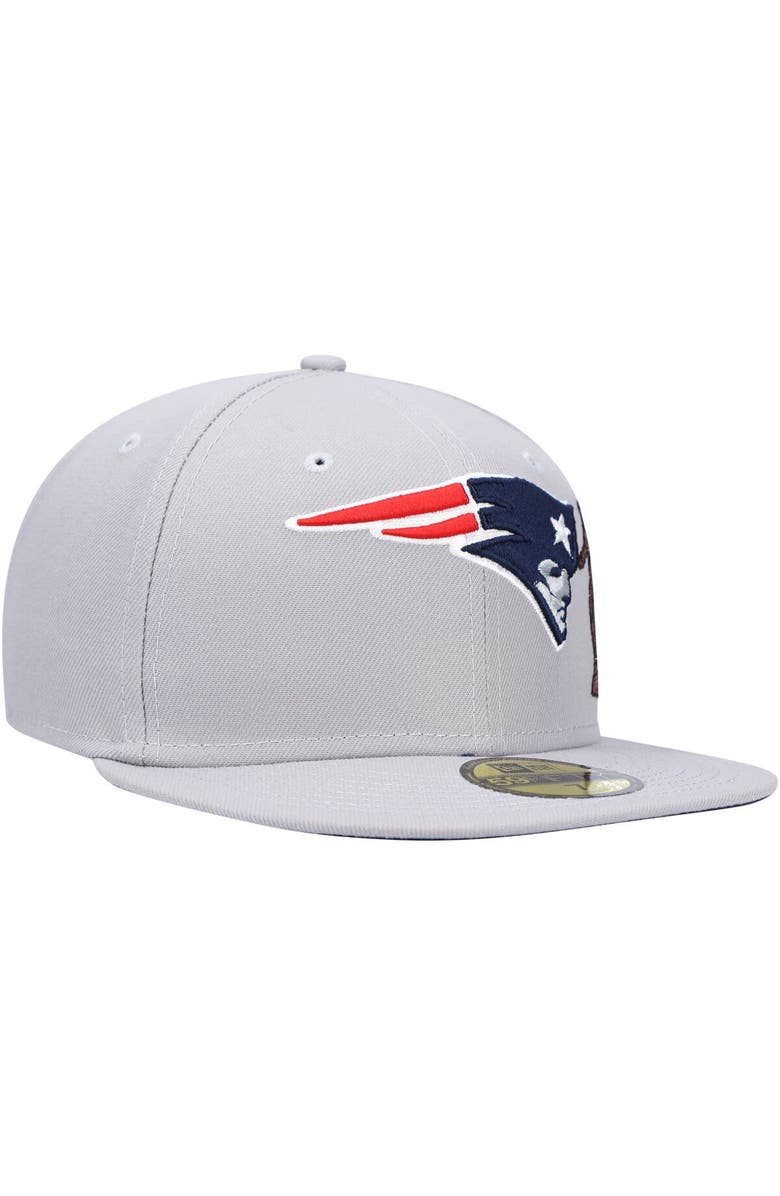 New Era Men's New Era Gray New England Patriots City Describe 59FIFTY Fitted Hat, Alternate, color, 