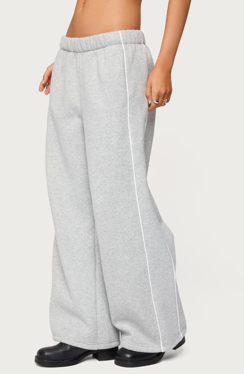 Edikted Autumn Cotton Blend Sweatpants In Gray