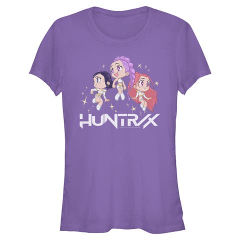 Junior's KPop Demon Hunters Chibi Trio Huntrix  Graphic T-Shirt