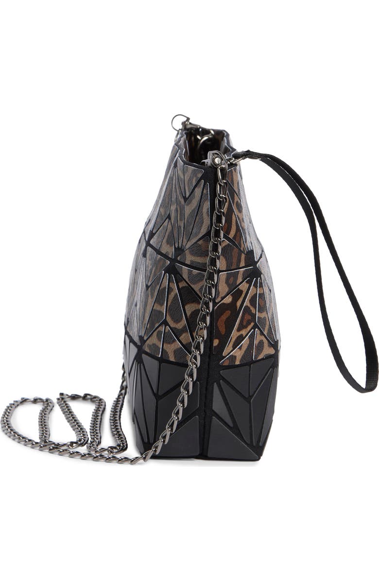 PATRIZIA LUCA Two-Tone Mosaic Clutch, Alternate, color, Brown Cheetah