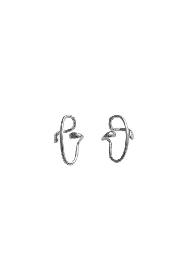 Silver Ear Cuff Carl, Main, color, Silver