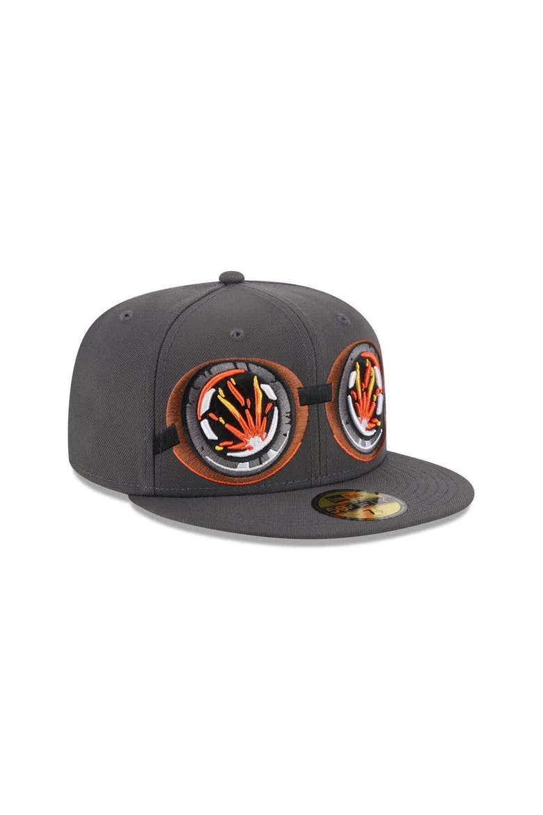 Men's New Era  Gray Lehigh Valley IronPigs Theme Nights 59FIFTY Fitted Hat, Alternate, color, Gray
