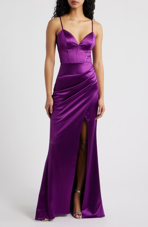 Satin Corset Gown