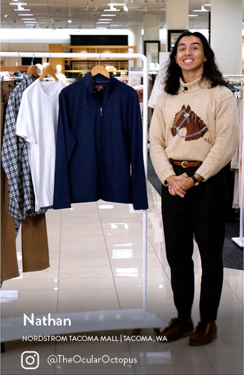 Textured Full Zip Sweatshirt, sales video thumbnail