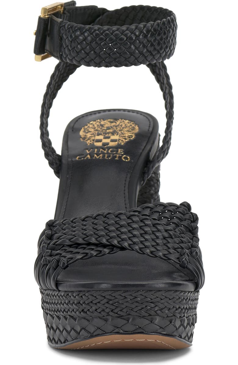 Vince Camuto Pessa Ankle Strap Platform Sandal, Alternate, color, Black