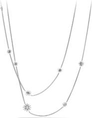 David Yurman 'Starburst' Station Necklace with Diamonds