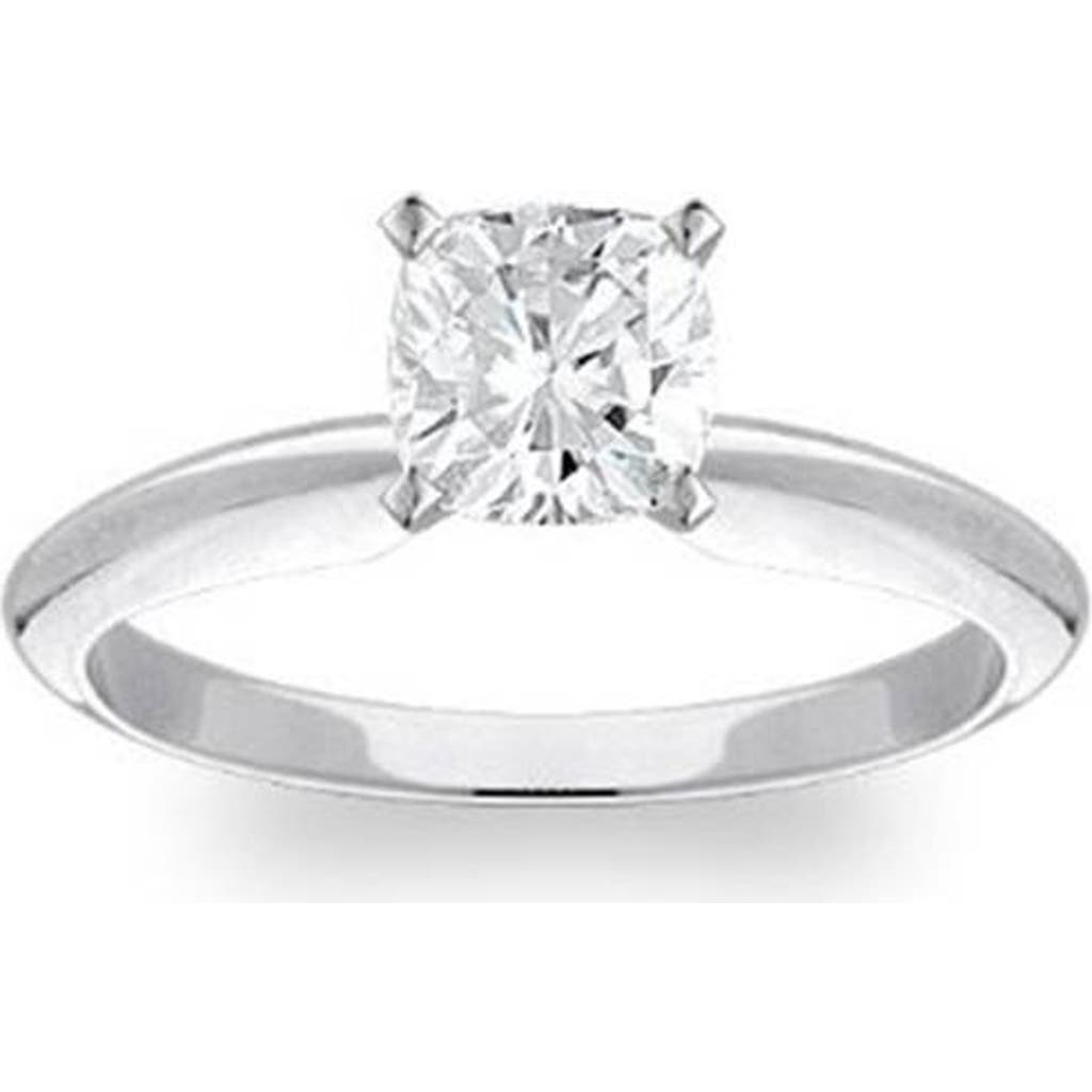 Bliss Diamond 1 Carat Cushion Diamond Solitaire Engagement Ring 14k Gold Lab Grown In 14k White Gold
