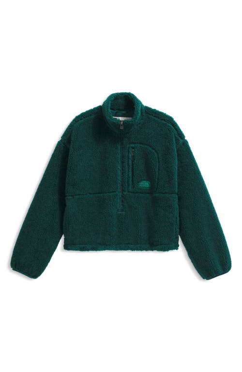 The North Face Extreme Pile 2 Fleece Half Zip Pullover In Green