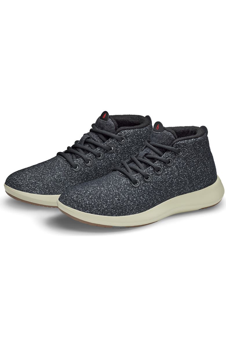 Allbirds Mizzle Wool Runner Water Repellent Sneaker, Alternate, color, Dark Grey/ Bloom Red