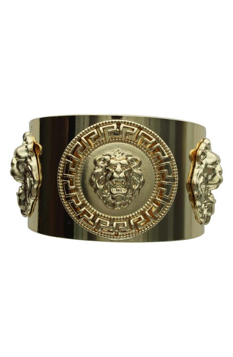 Lion Head Cuff Bracelet
