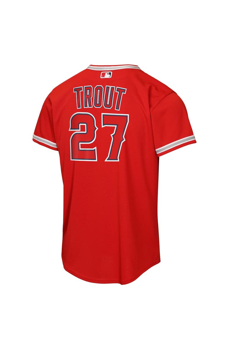 Youth Nike Mike Trout Red Los Angeles Angels Alternate Replica Jersey, Alternate, color, Red