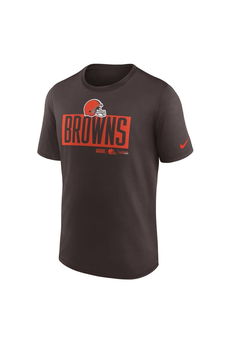 Men's Nike Brown Cleveland Browns Exceed Performance T-Shirt, Alternate, color, Brown