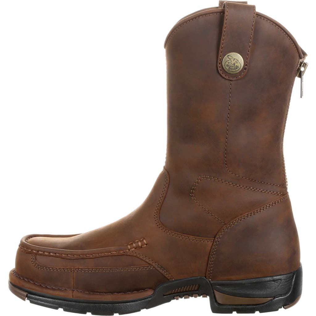 Georgia Boot Pullon Work Boot In Brown
