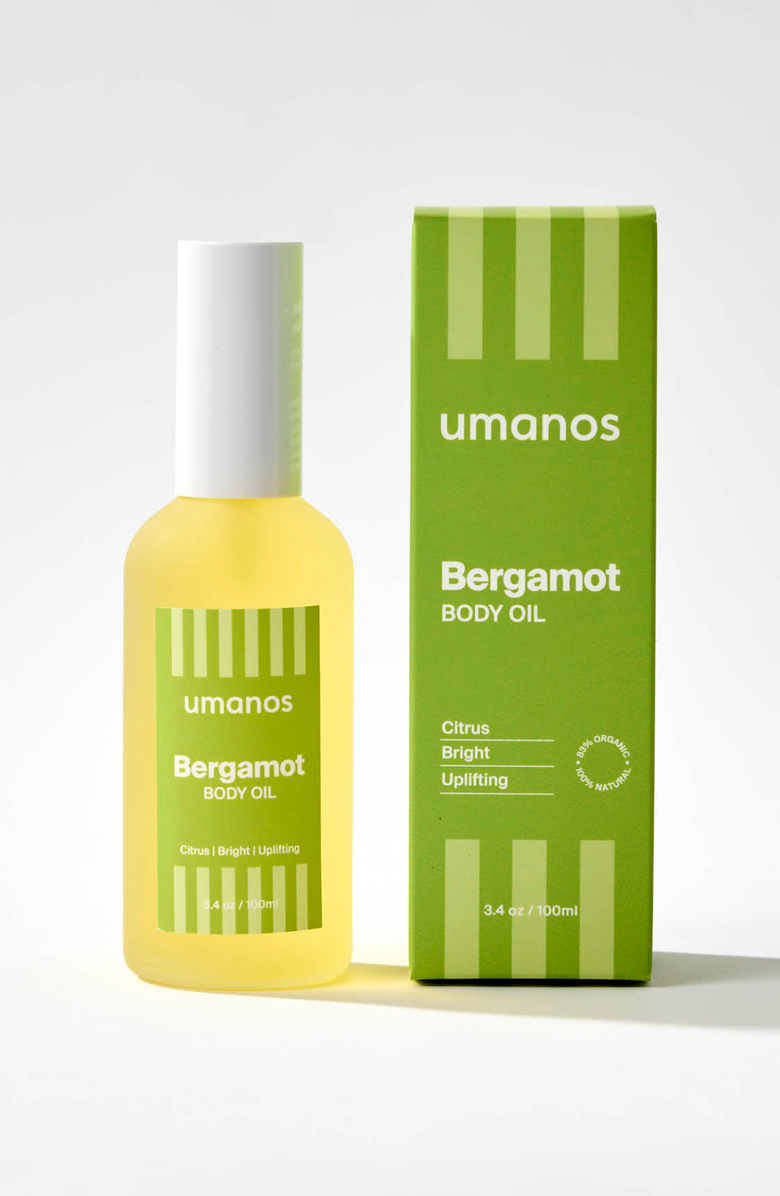 umanos Botanical Body Oil, Main, color, Bergamot