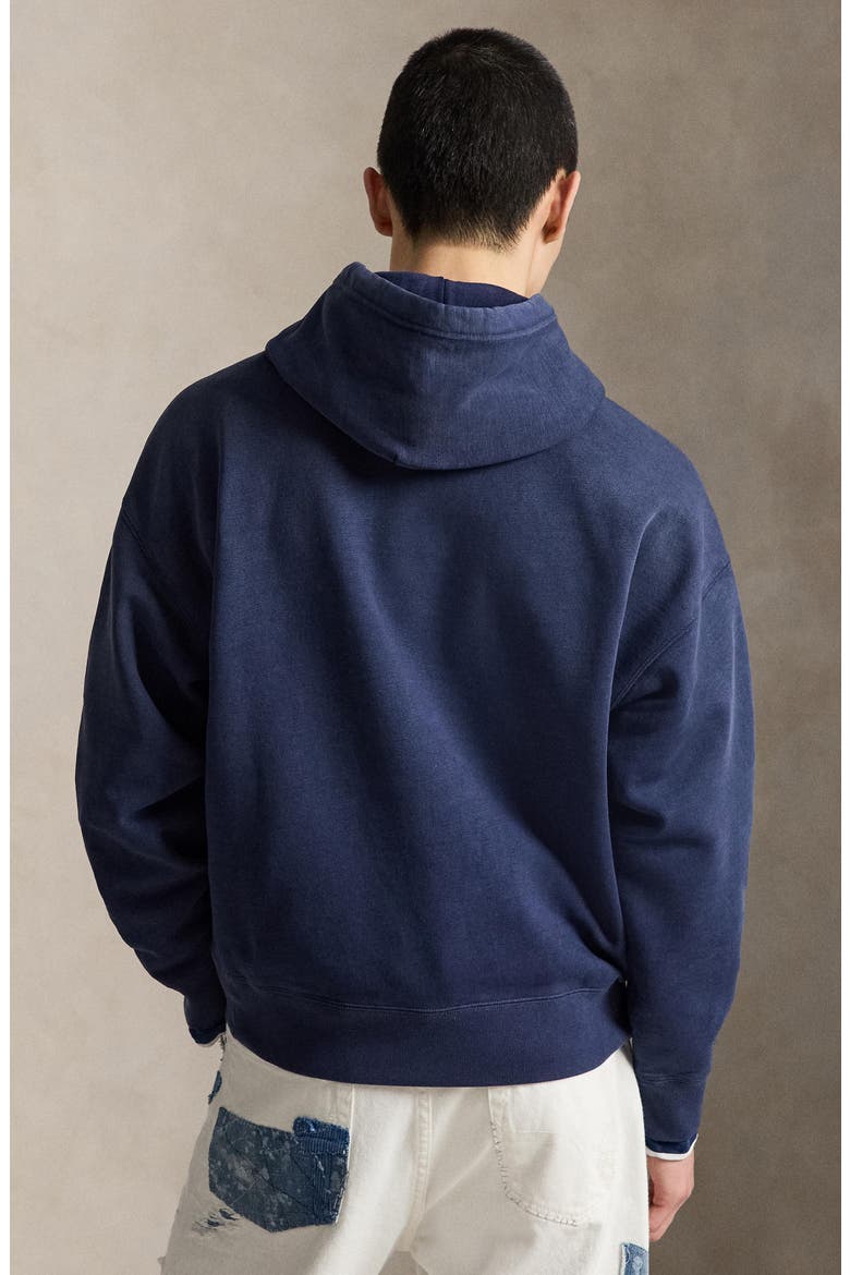 Vintage Fleece Graphic Hoodie, Alternate, color, BLUE