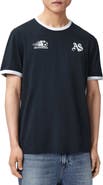 AllSaints Bleus Cotton T-Shirt