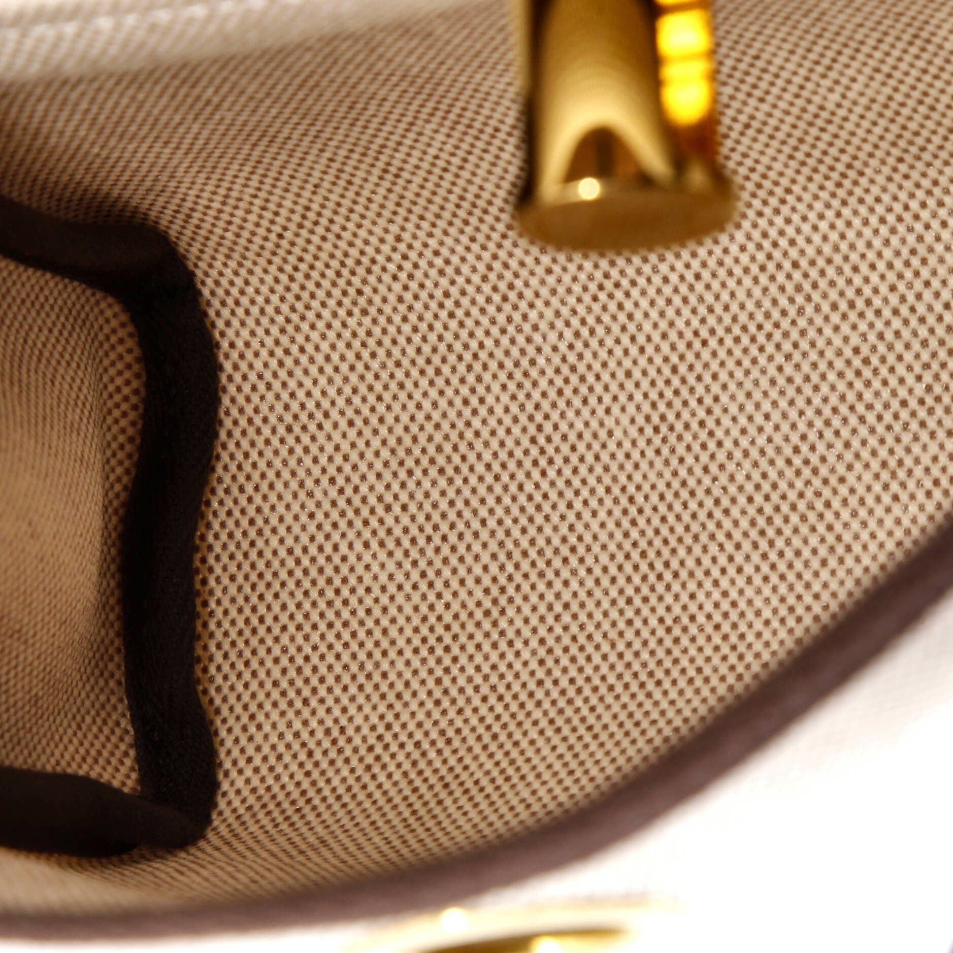 Pre-Owned Hermes Herbag Zip Toile and Leather 20, Alternate, color, Ecru